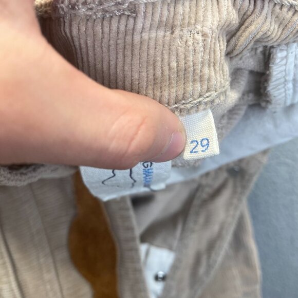 BCBGMAXAZRIA Women's Corduroy Pants Size 29,Beige,Stretch - Picture 7 of 14